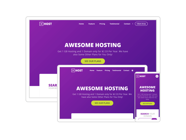 Arrow Host - One Page and Multi Page Web Hosting Template - 2